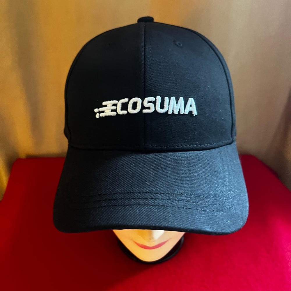 COSUMA Black Adjustable Fashion Cap